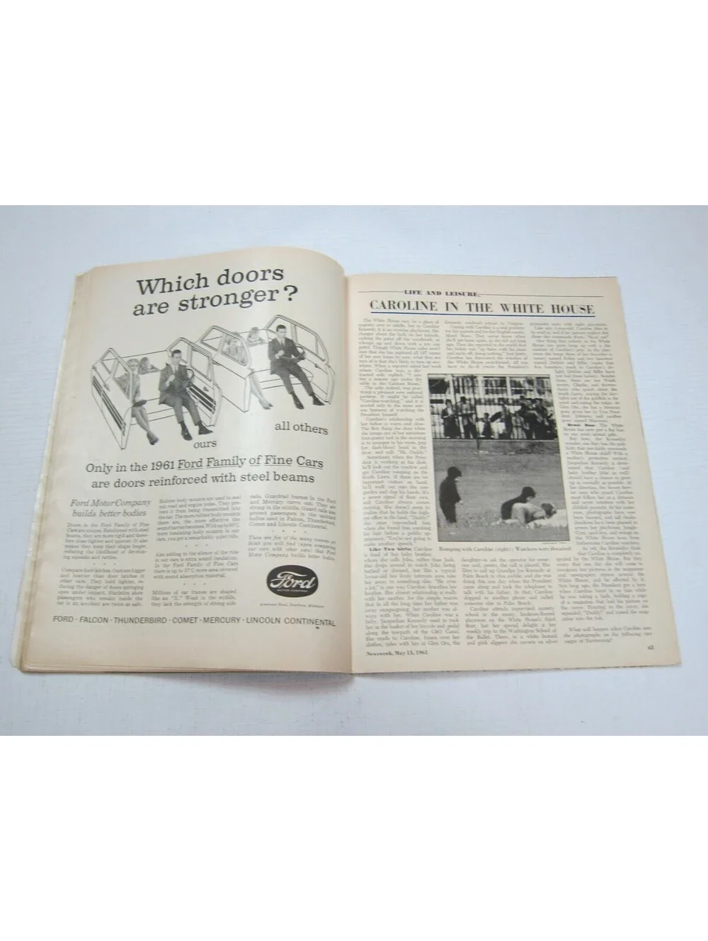 Newsweek May 15 1961 Caroline Kennedy in the White House Astronaut Alan Shephard